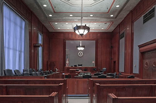 An American courtroom